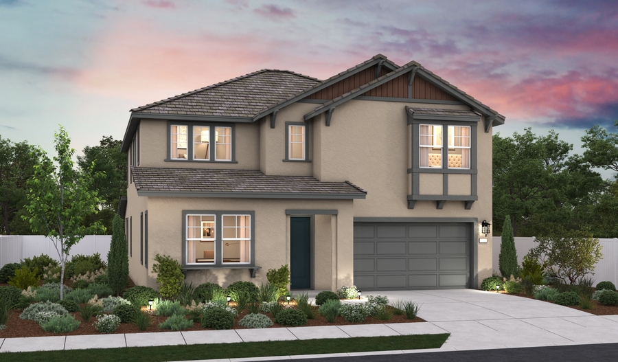 exterior of a stunning new home