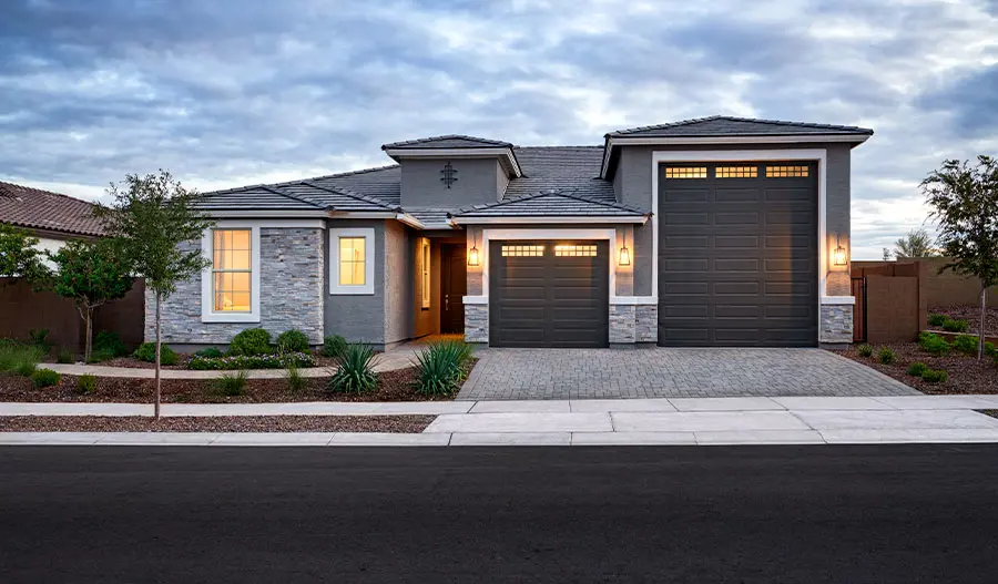 Exterior of a new home