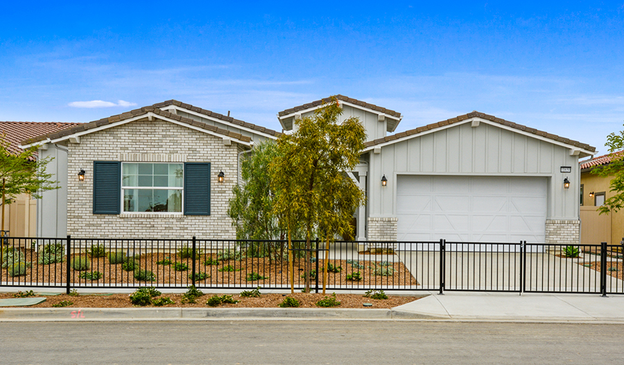 Exterior of a handsome new home