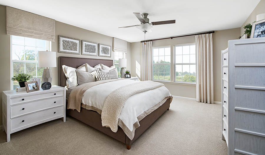 Owner's bedroom of the Pearl plan in Hager's Crossing