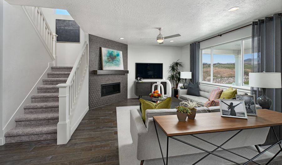 The Hemingway Family room of the Hemingway plan in Wildflower