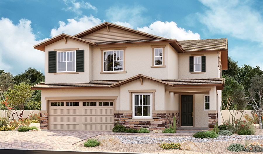 The Yorktown - Elevation B Exterior B of the Yorktown floor plan