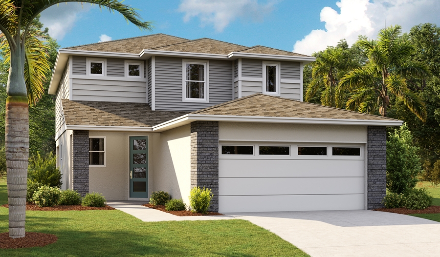 The Palm - Elevation M Exterior M of the Palm floor plan