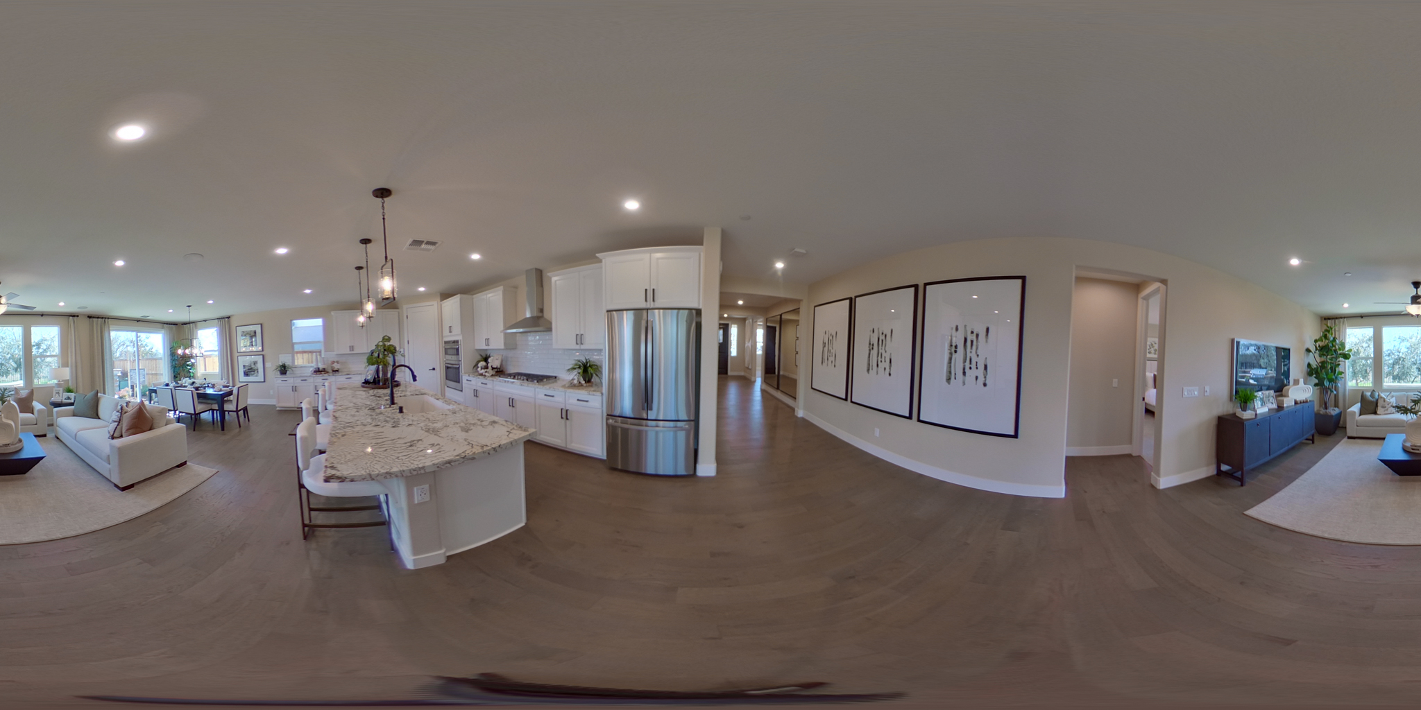 The Chandler Great room of the Chandler plan