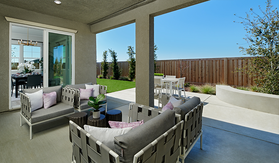 The Decker Patio of the Decker plan