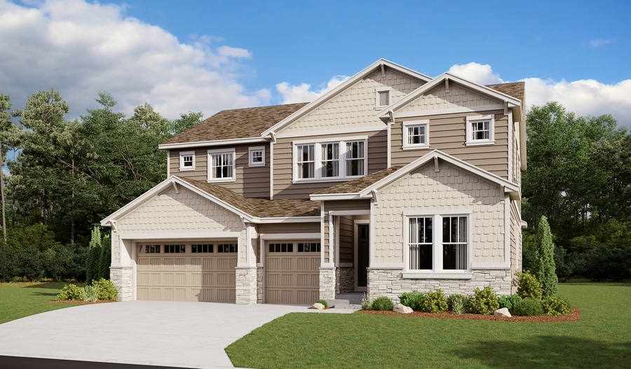 The Dayton Elevation E Exterior E of the Dayton plan