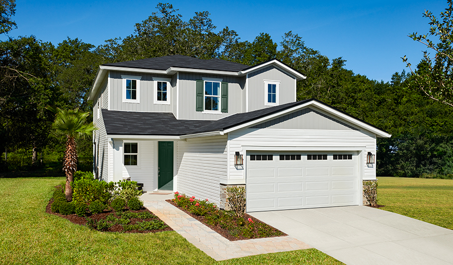 exterior of a beautiful new home