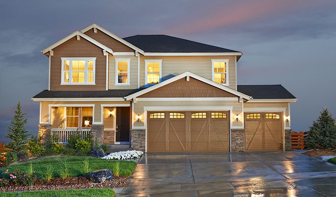 Exterior of two-story home