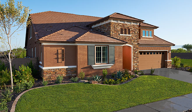 Exterior of two-story Paisley home