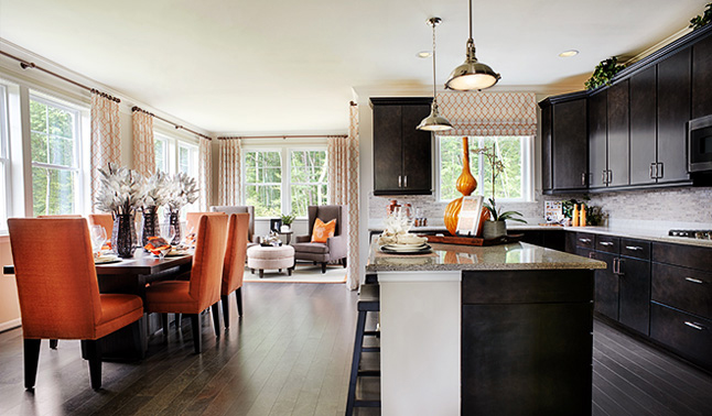 Keagan townhome kitchen and dining nook