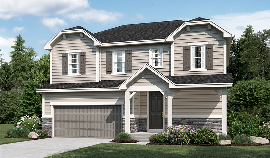 Artist rendering of the Bedford home