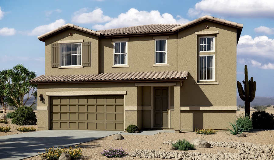 Artist rendering of the Bedford home