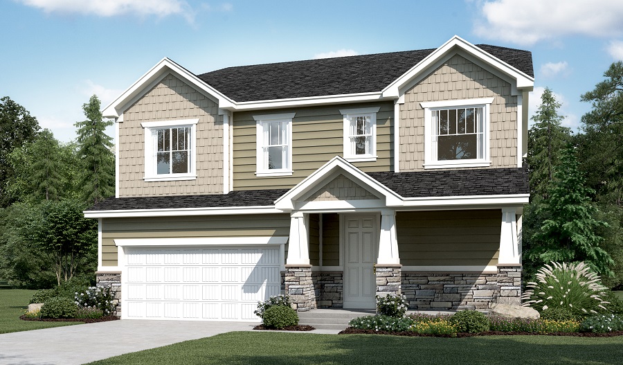 Artist rendering of the Bedford home