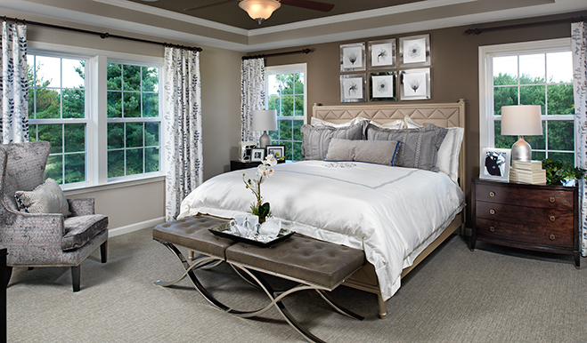 Amy model home master bedroom