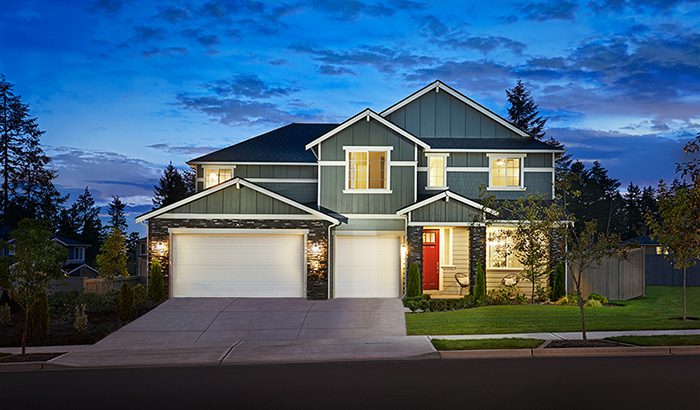 Exterior of two-story Dillon floor plan