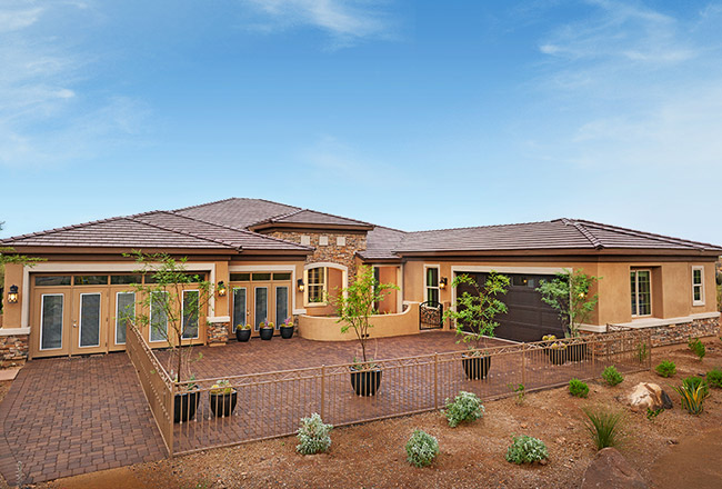 Exterior of ranch-style Robert home