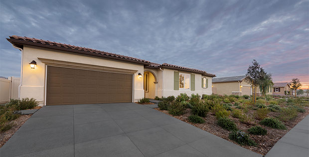 Exterior streetscape at Creekside at The Ranch