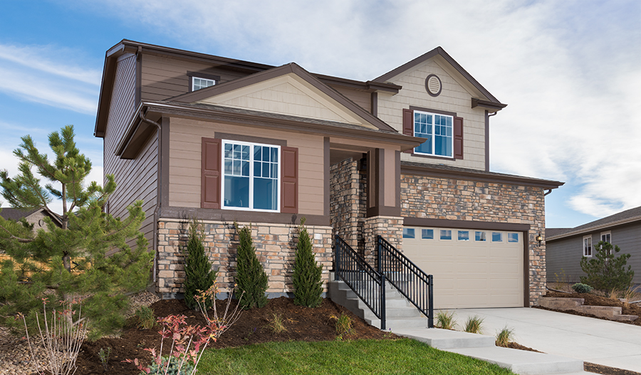 Exterior of two-story Citrine home