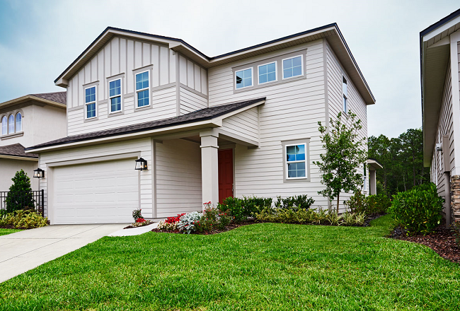 Exterior of Coral model home