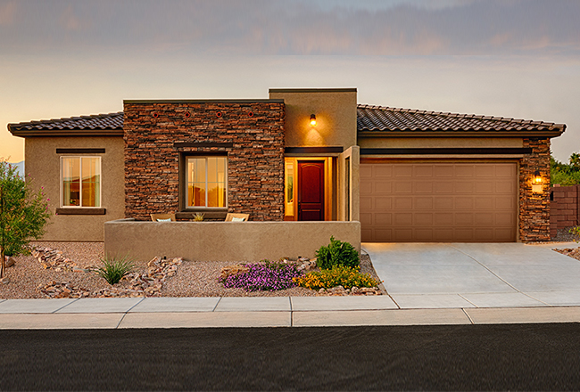 Exterior of Delaney model home