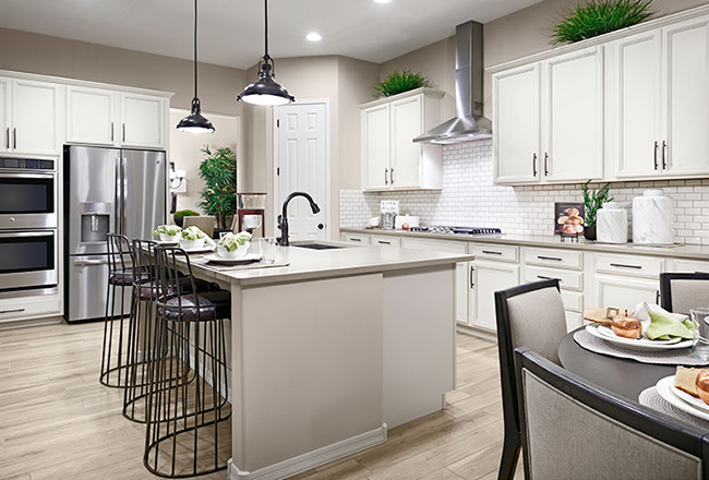 Delaney model home kitchen in Tucson