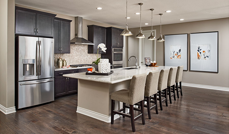 Julia model home gourmet kitchen