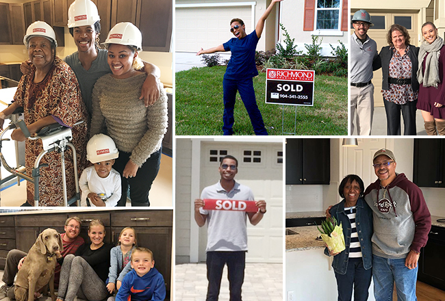 Collage of happy homebuyers