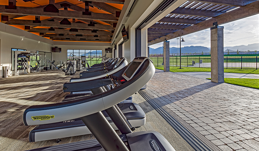 Fitness center at Skye Canyon community