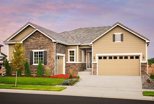 Exterior of ranch-style Daniel home