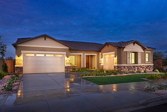 Exterior of ranch-style Hanford home