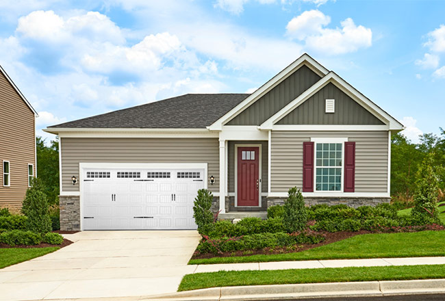 Exterior of ranch-style Alexandrite home