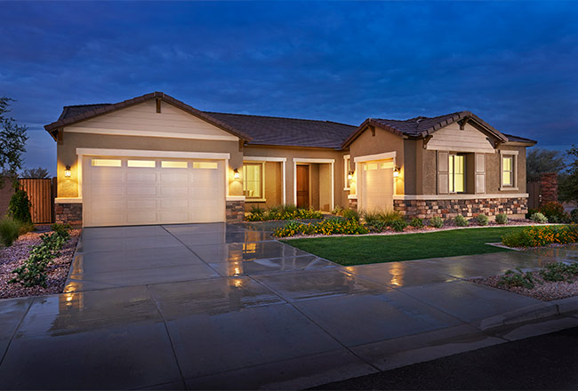 Exterior of ranch-style Hanford home