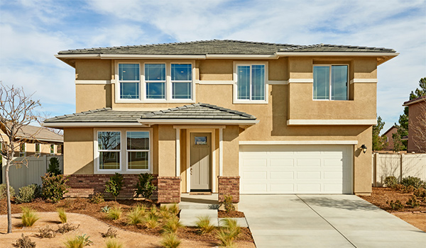 Exterior of two-story Tourmaline home