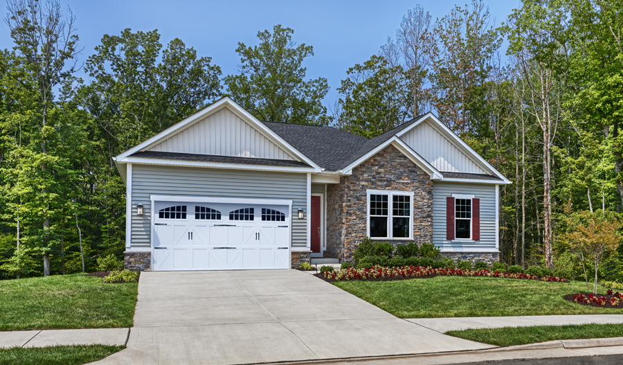 Exterior of a model home in Pennsylvania