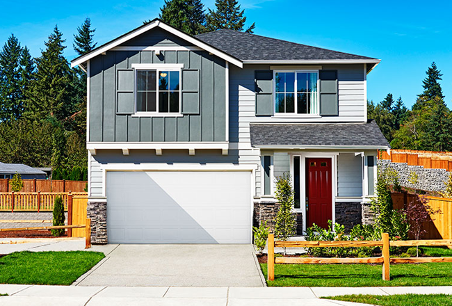 Exterior of two-story home in Clackamas County, Oregon