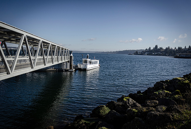 The port in Port Orchard, Washington