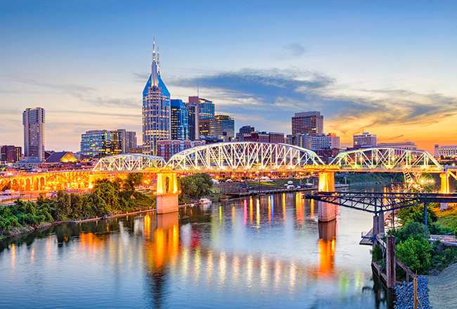 Downtown Nashville skyline