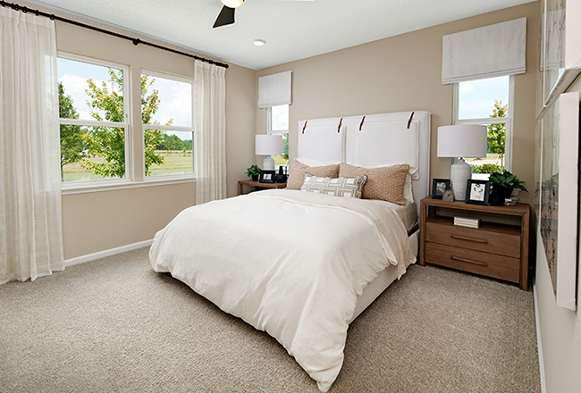 Seasons Beech model primary suite