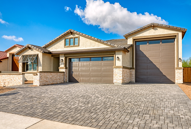 Exterior of Bronze floor plan with RV garage