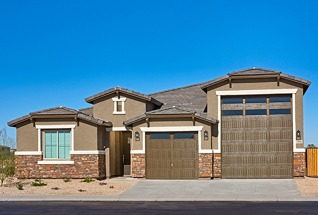 Exterior of Copper floor plan with RV garage