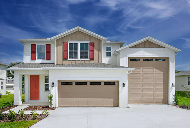 Exterior of Zinc floor plan with RV garage