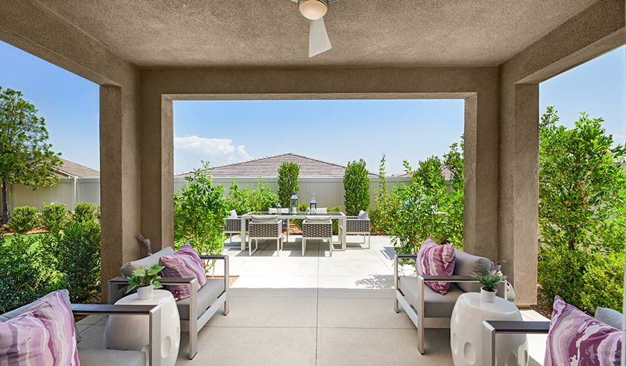 The Amethyst floor plan patio