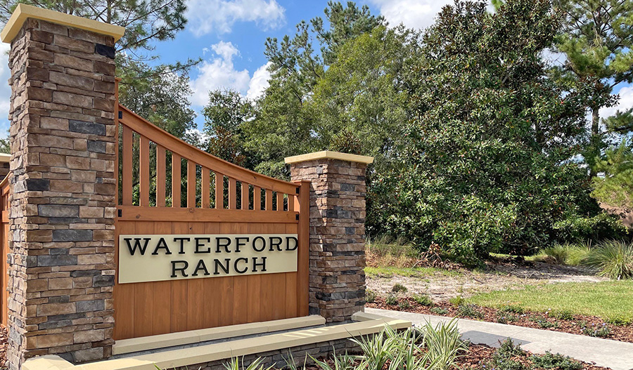 Waterford Ranch community sign