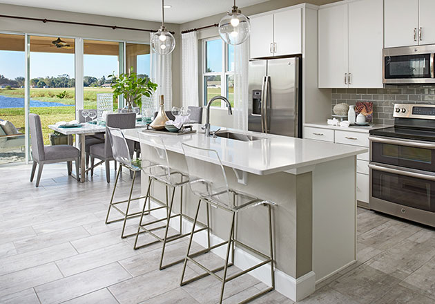 Moonstone floor plan kitchen and dining room