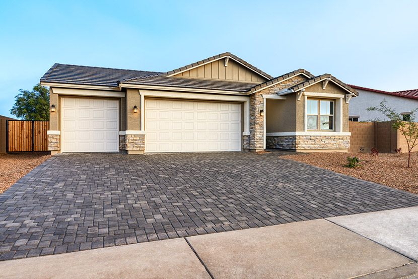 Exterior of ranch-style Emerald floor plan