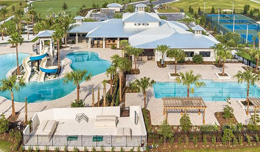 Community pools and clubhouse