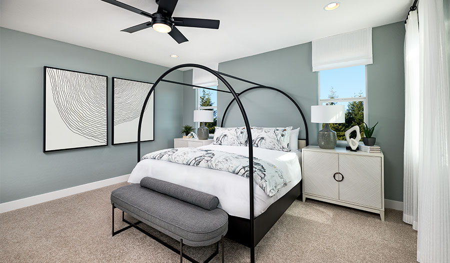 Lavish primary suite in a new home