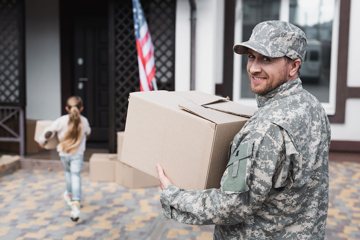 Military member moving into a new home