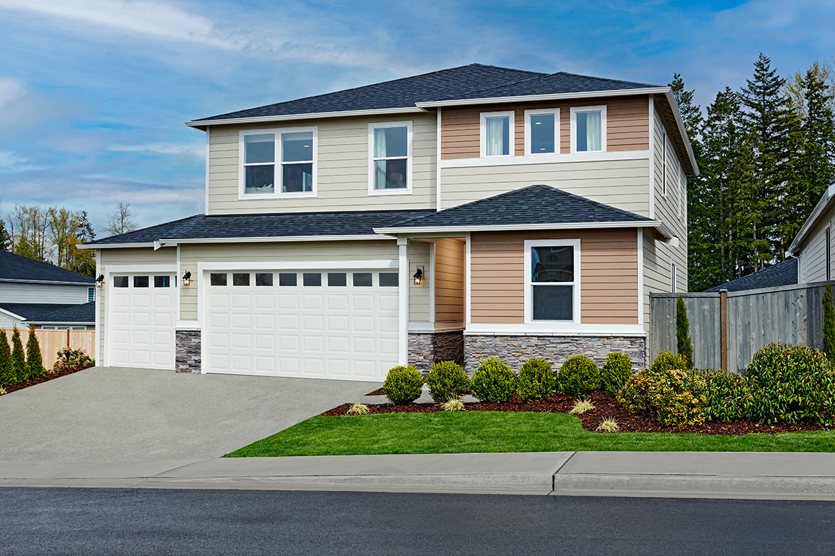 Exterior of a two-story Pearl house