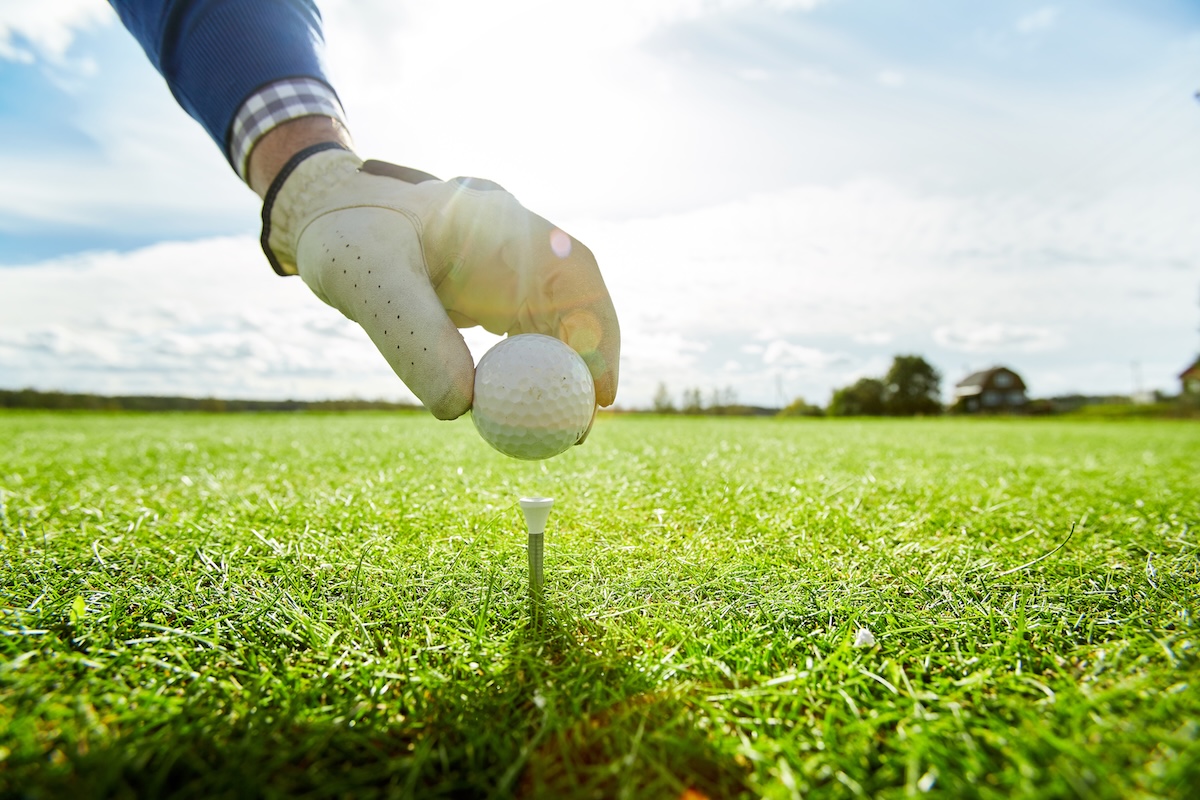 Golf Ball On Tee